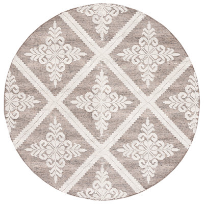 Vermont Hand Woven Wool Damask Rug
