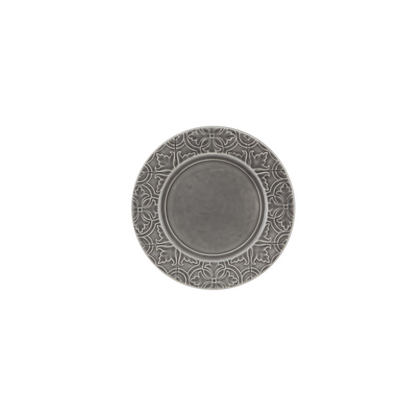 Rua Nova Earthenware Dinner Plate, Anthracite