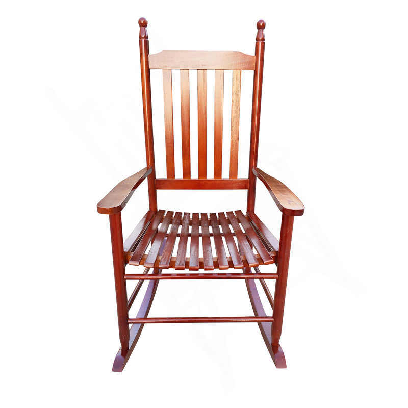 Wooden Porch Rocker Chair  Brown, Brown