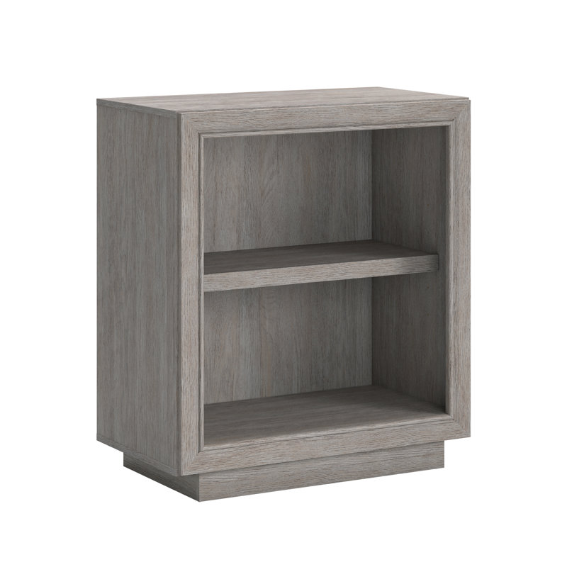 H 33 po x l 29 po x P 16 po - Bibliothèque en bois avec tablette réglable, gris moyen