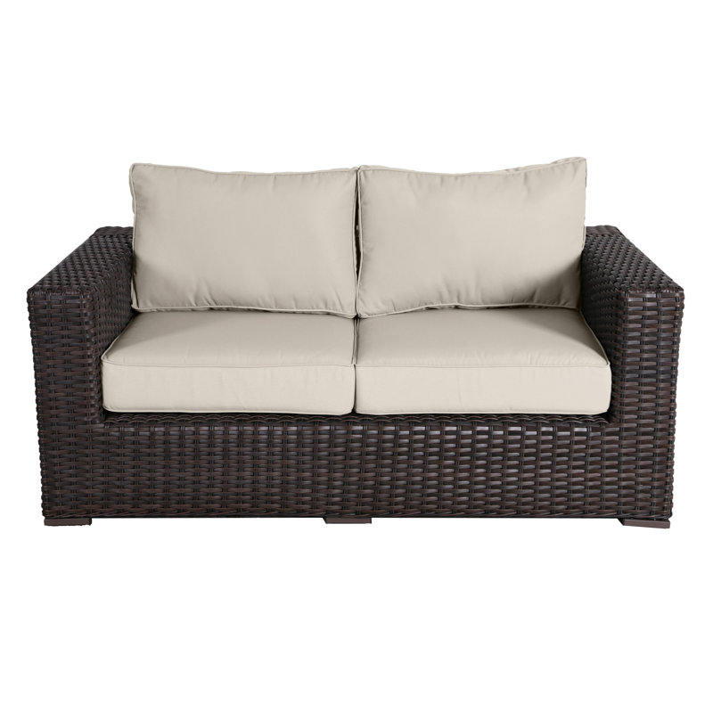 Woodham 65'' Wide Loveseat with Cushions, Light Beige