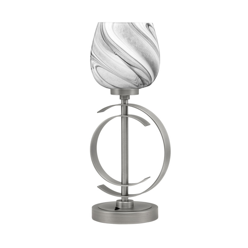 Lampe de table en acier inoxydable Vyshnavi, Graphite