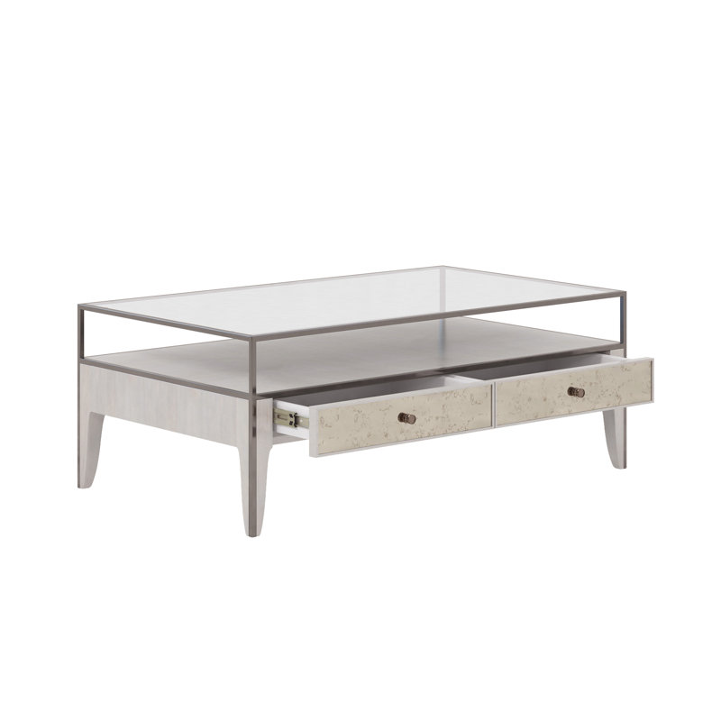 Mezzanine Glass Top Coffee Table