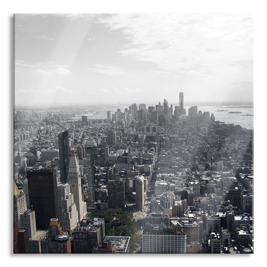 Ungerahmtes Foto auf Glas "New York City Panorama"