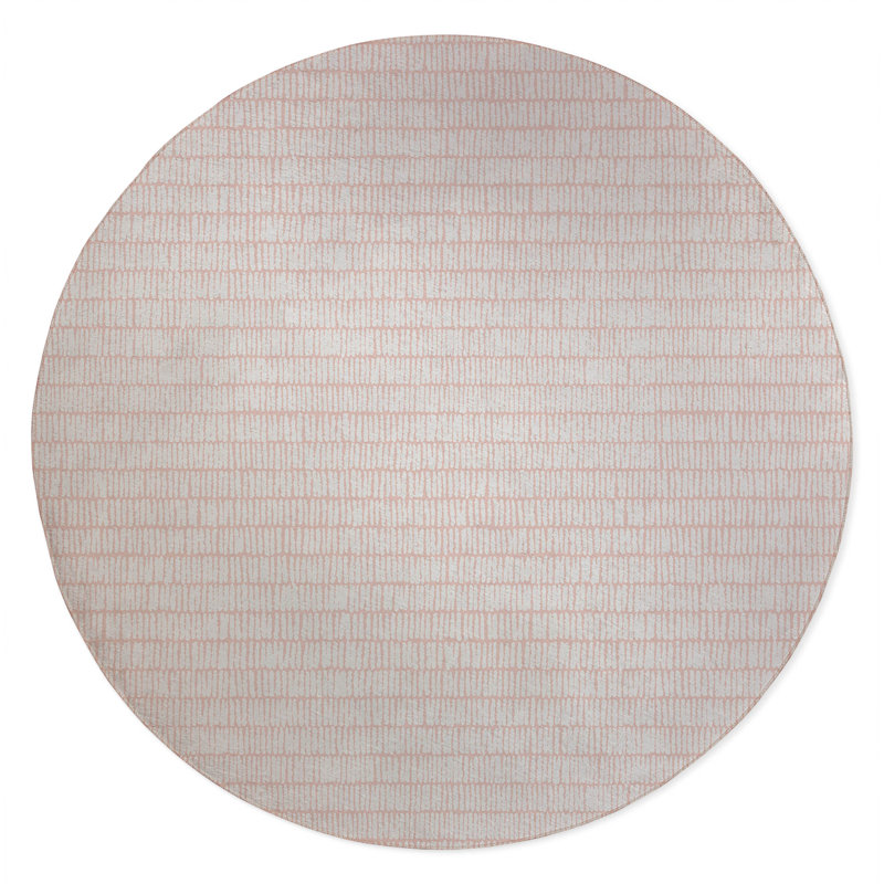 Ricky Row Non-Slip Outdoor Rug, Round 5'