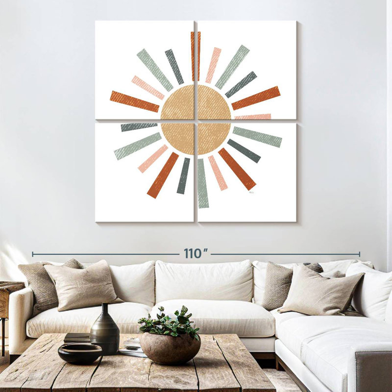 Oberle Rustic Rainbow Sun, 74'' H x 74'' W