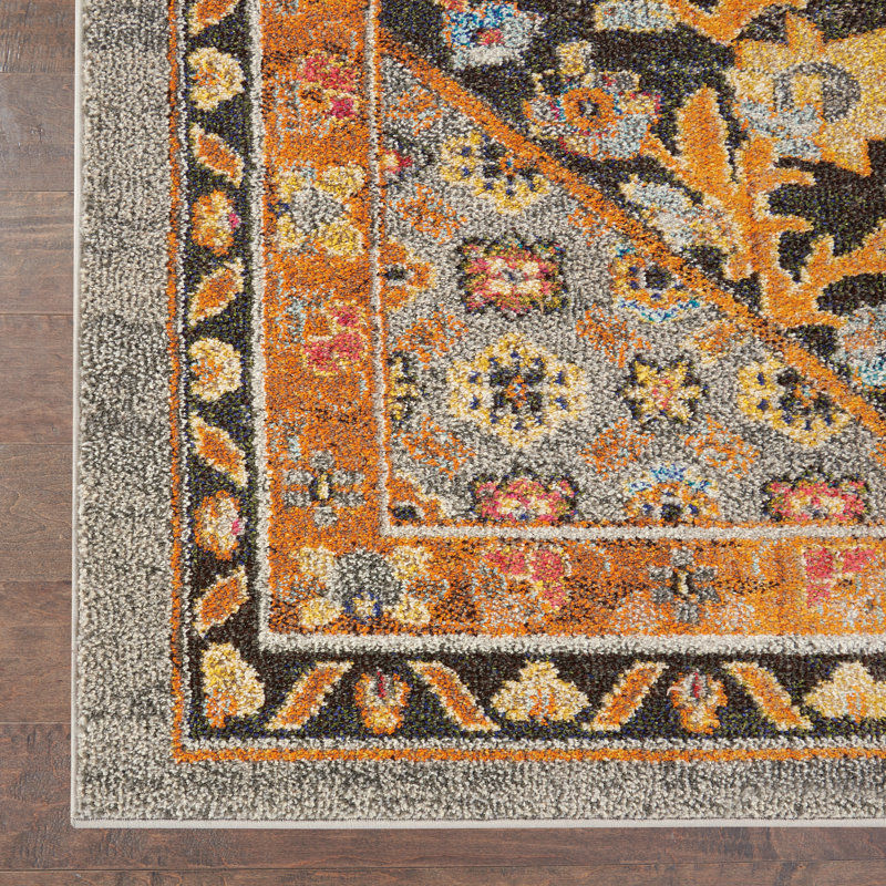 Tapis traditionnel bohème Veronique, Rectangle 8 pi 9 po x 11 pi 9 po