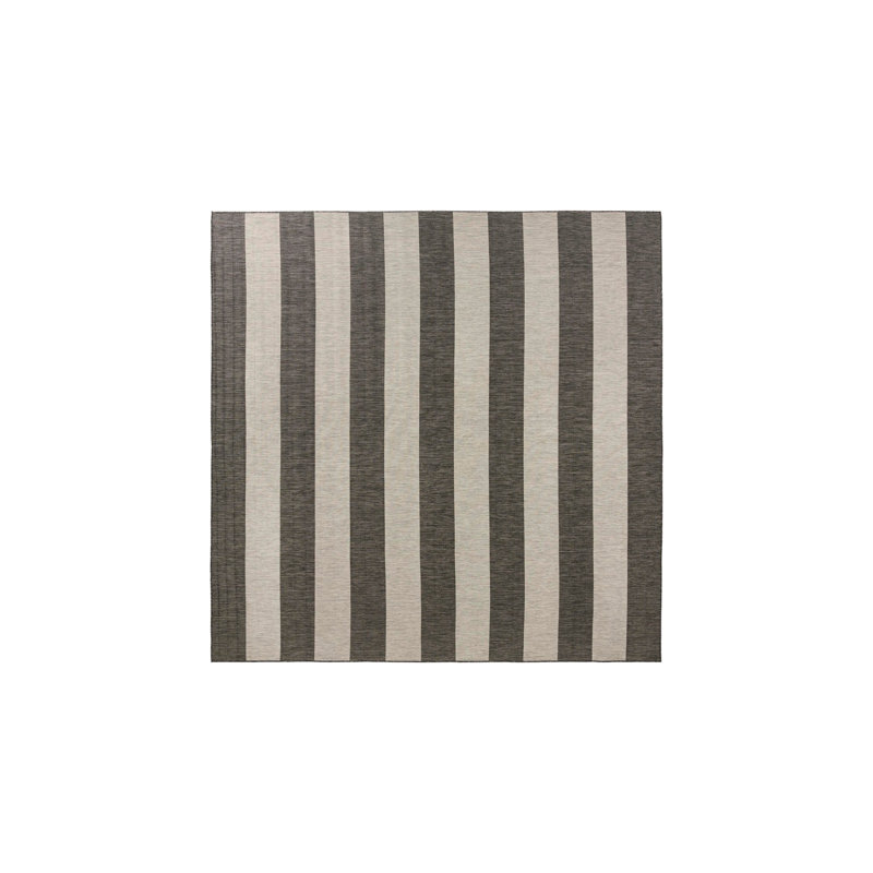 Hay Bale Striped Indoor / Outdoor Rug, Square 13'