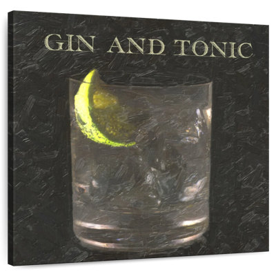 Gin et tonique noir