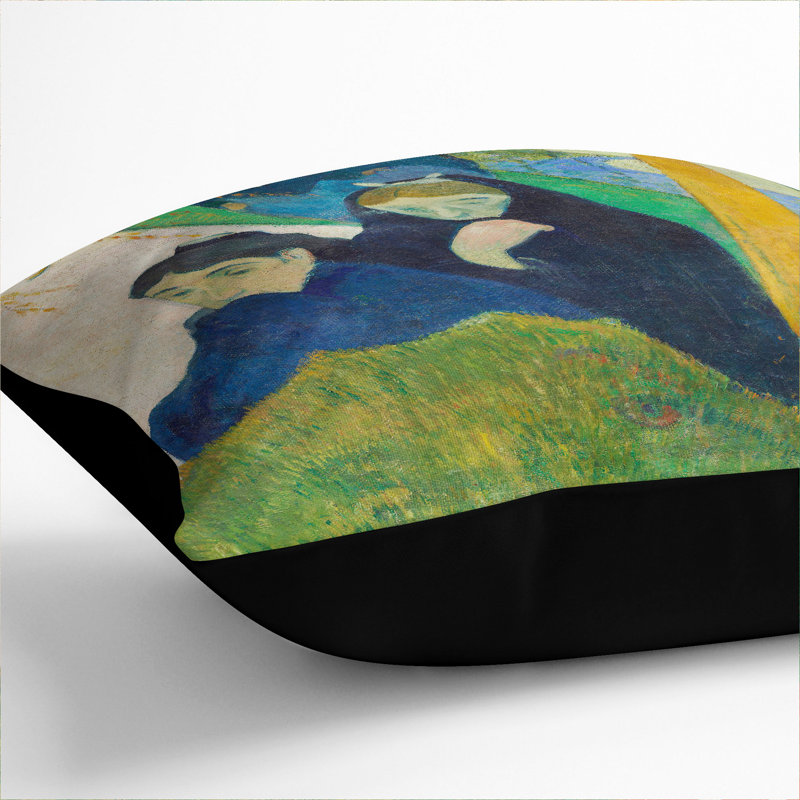 Mistral Square Throw Cushion, 40cm H x 40cm W x 15cm D, Black