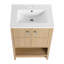 Meuble-lavabo autoportant de 24 po avec lavabo en céramique