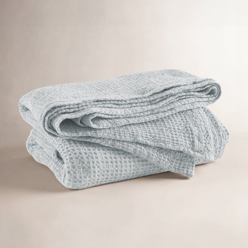Bubble Matelasse Coverlet, Twin/Twin XL Coverlet, Sky