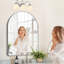  3-Light Bathroom Vanity Light with White Frosted Glass Shades (3 B11 Bulbs Included)-1757962666