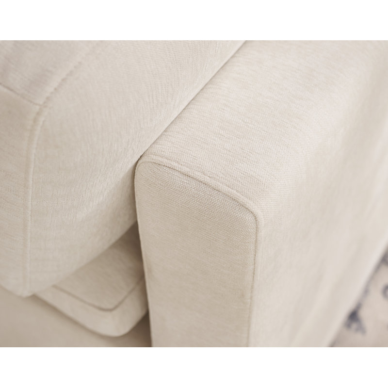 Canapé modulaire 121,26 po, Mélange de polyester blanc