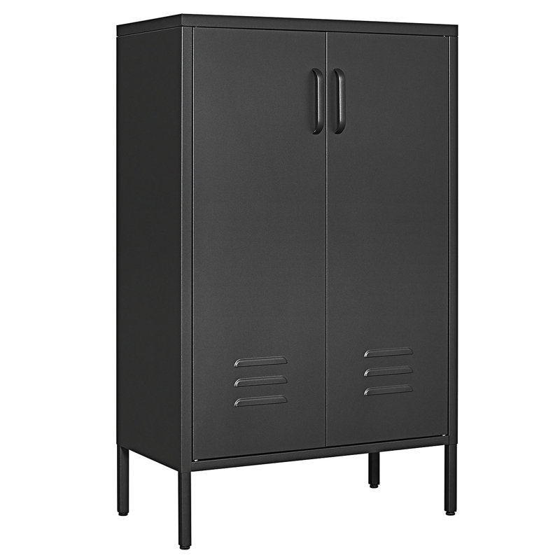Armoires de rangement à 2 portes, armoire de rangement pour outils de garage, classeur de bureau, armoire d'entrée