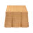 Bali & Pari Palm Scalloped Rattan Coffee Table - Handwoven Wicker Rectangle Accent Table For Living Room, Patio Or Sunroom, Coastal Boho Style, Light Honey