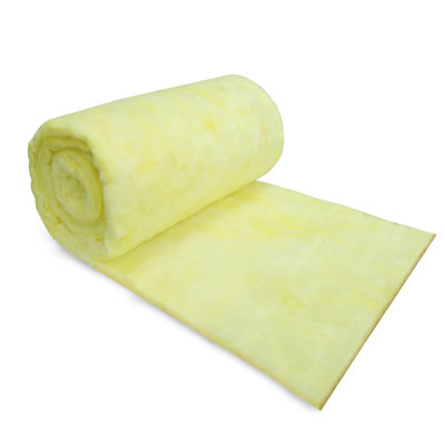 Sound Insulation And Noise Reduction Glass Wool Rolls Can Be Cut 48 Inches * 10 Feet * 2 Inches