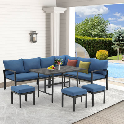 Crussell 9 - Person Patio Conversation Sets with Cushions