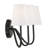 Mariposa 3 - Light Dimmable Armed Sconce in Oil Rubbed Bronze-895899056