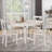 Stylish 5 Piece Dining Table Set With Round Table And 4 Comfortable Kitchen Room Chairs, Perfect For Family Gatherings And Dining Delights.-2044600142-2044600136