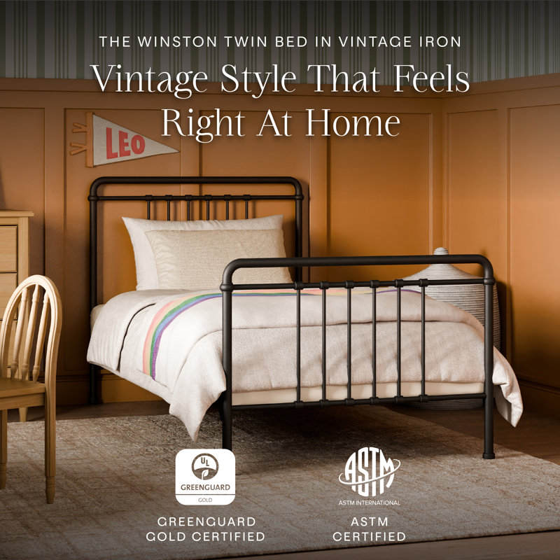 Winston Full Bed, Twin, Vintage Iron