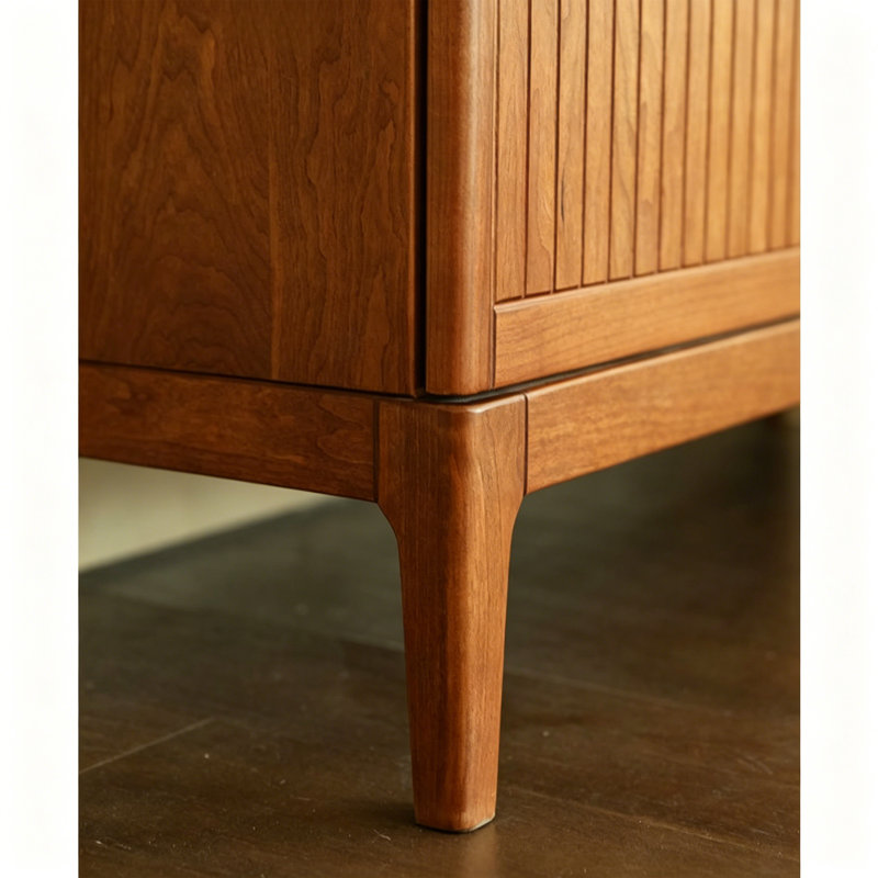 Simple And Round High Legged Buffet Table