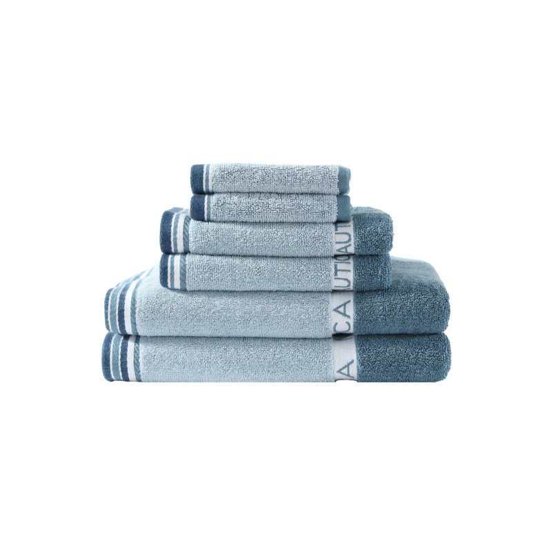 Kenneth Cole Ink Wash Vine Green Comforter Bonus Set, Château Belle Belle à rayures bleues