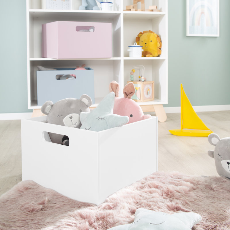 Roba Wooden Toy Box, White
