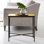 Modern History Glass End Table