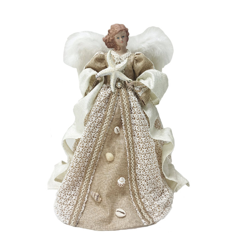 16'' Handmade Vintage Look Porcelain Religious & Spiritual Tree Topper