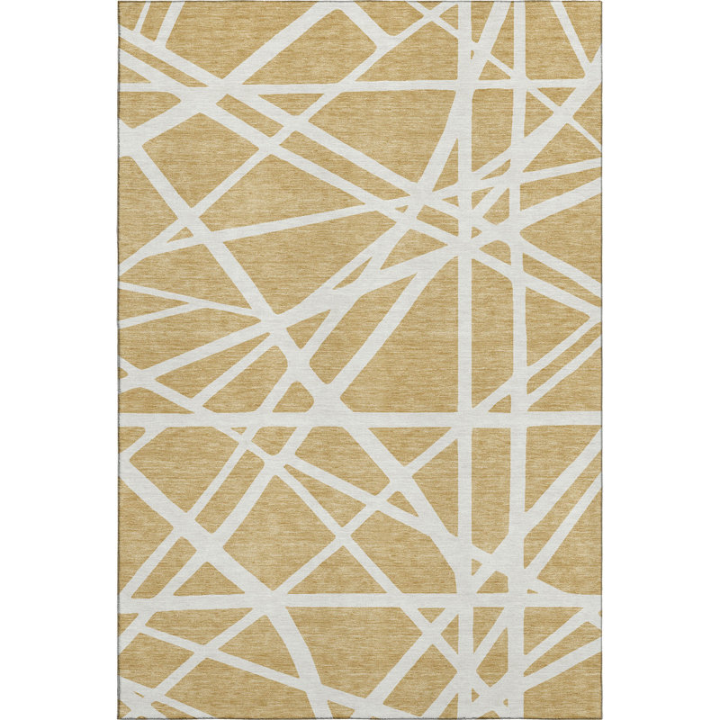 Premium Machine Washable Cossette AMF1040 Geometric Rug, Rectangle 5' x 7'6"