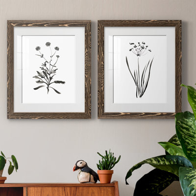 Inky Botanical I - ensemble de 2 peintures