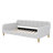 Daybed Wrapped In Fabric Upholstery And Resting On Robust Legs-880418961