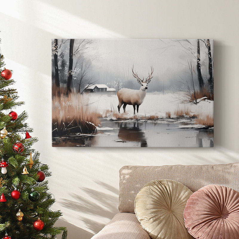 Art des Fêtes de Noël - Toile tendue avec châssis - Série 3-XXII, H 8 po x l 12 po