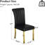 Chaises de salle à manger de luxe en cuir avec dossier roulé et pieds polis-1299191788-1299191790