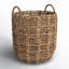 Kei Handmade Wicker Basket With Handles 1-634353243
