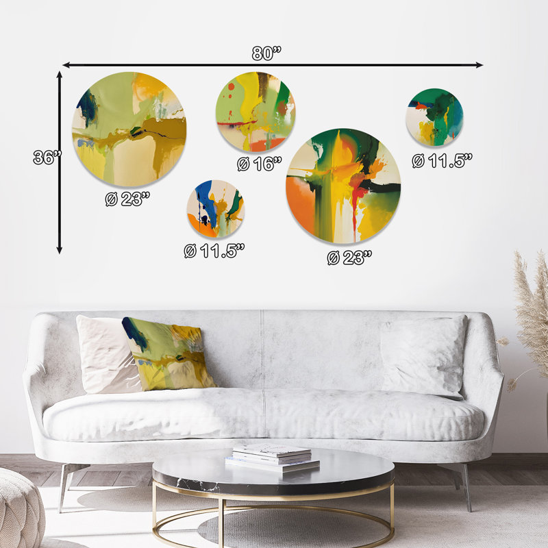 Ensemble de 5 décorations murales Moss espagnol Soulscape I