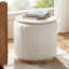 Repose-pieds de rangement moderne 19 po avec base pivotante et aucun assemblage requis Burchard-1588527081