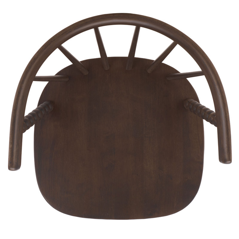 Chaise de salle à manger Paras, Noyer foncé