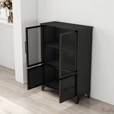 Armoire de rangement avec 4 portes en fer