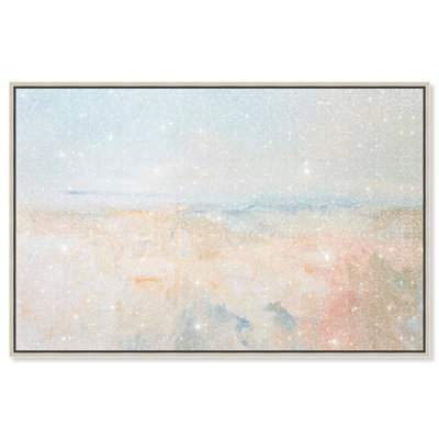 Tidal Borderland II Canvas Abstract Print by Oliver Gal, Black Frame, 15 x 10