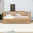 Daybed with Sturdy Wood Construction and Under Bed Trundle-496670461-496670456