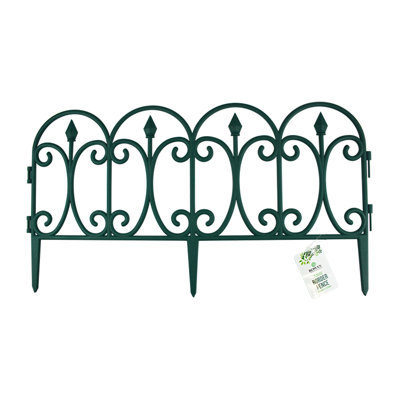 Loughton 23.62 cm H x 13.39 cm W Plastic Lawn Edging Fencing