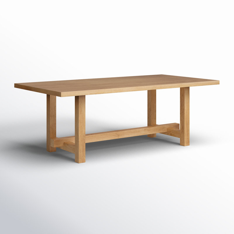 Suke Solid Wood Dining Table, Natural