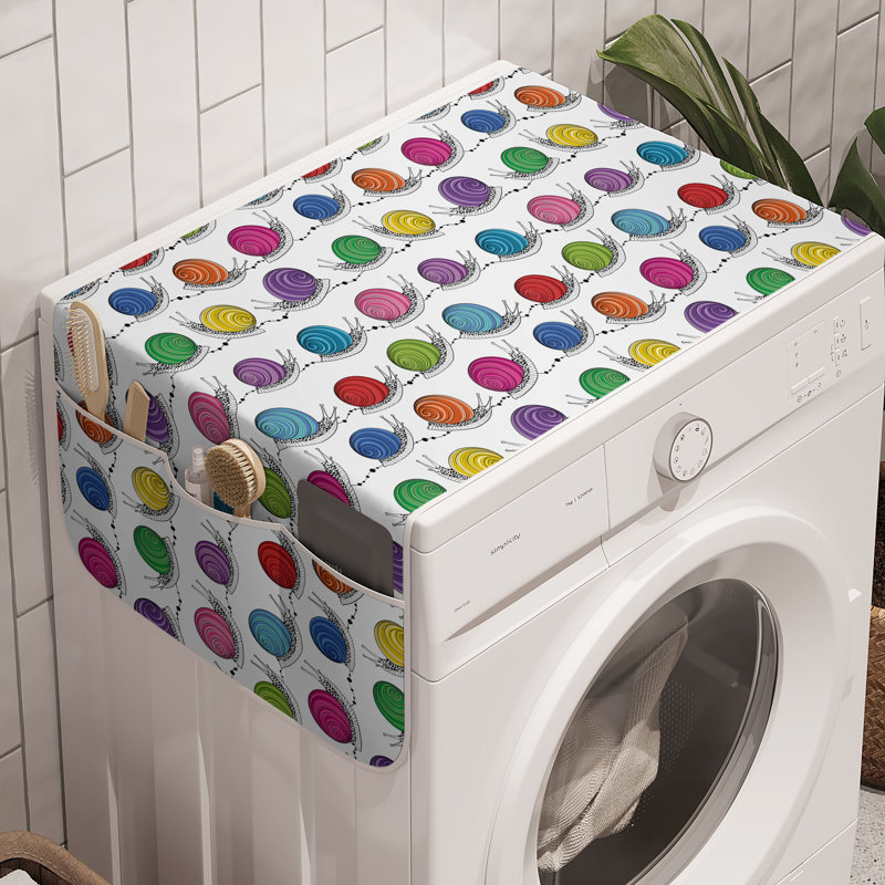 Ensemble de 2 paniers de rangement colorés pour machine à laver East Urban Home 47 po x 18,5 po