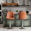  Tabouret de comptoir pivotant moderne et ajustable, tabouret de comptoir rembourré en similicuir avec relevage hydraulique et base en métal pour îlot de cuisine, bar pour le petit-déjeuner, salle à manger-107212340-128799394