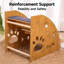 Escalier en bois antidérapant pour chien