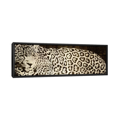 «Leopard Encounter», impression sur toile