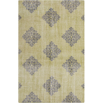 Adnan Wool Damask Indoor Rug