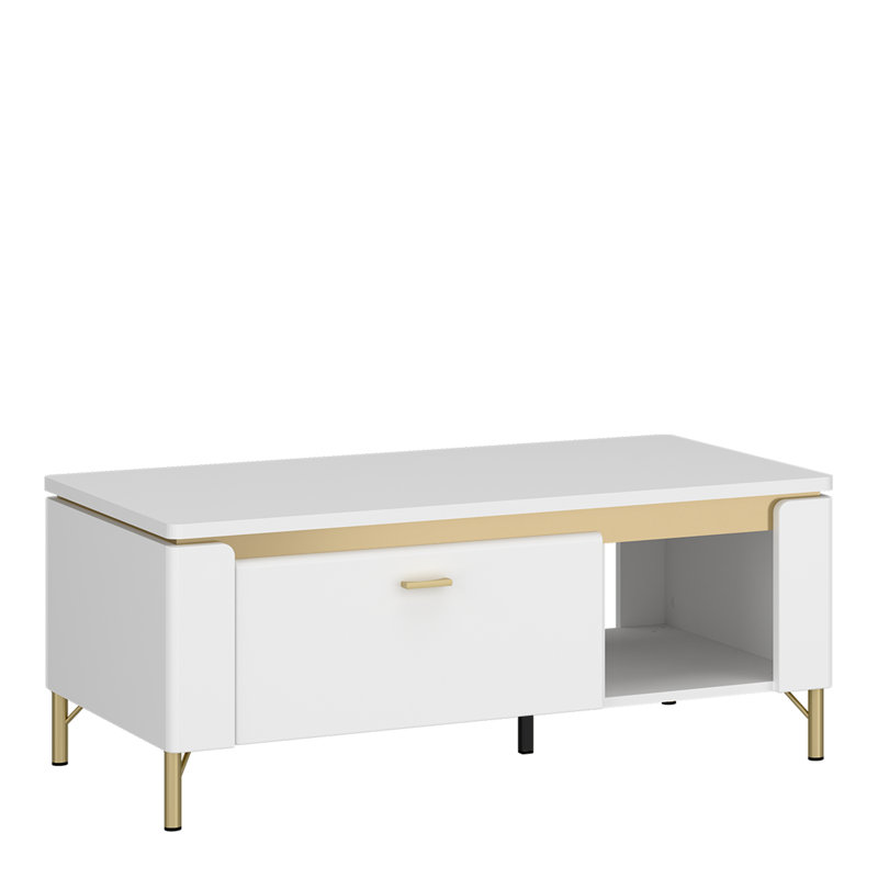 Baelin Coffee Table with Storage, White